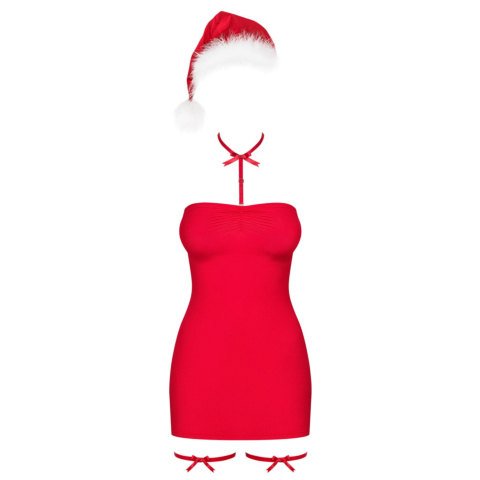 Рубашка Obsessive Kissmas chemise red