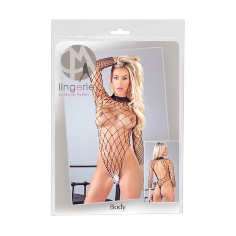 Боді в сітку з рукавами