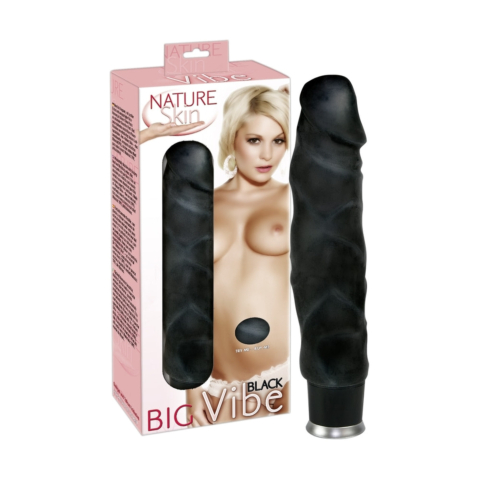Вібратор Nature Skin Big Vibe чорний