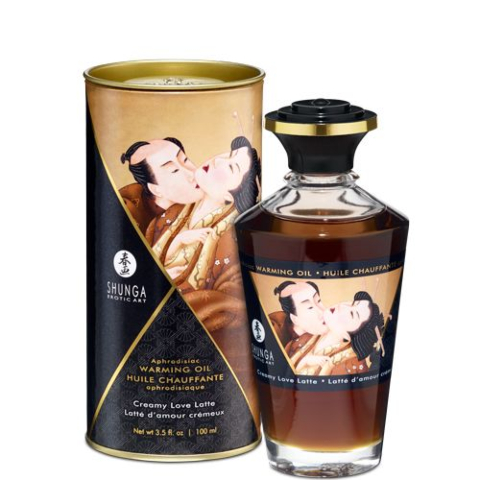 Разогревающее масло Shunga APHRODISIAC WARMING OIL латте