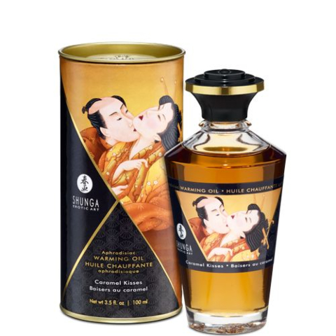 Разогревающее масло Shunga APHRODISIAC WARMING OIL карамель