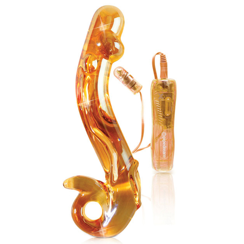 Стеклянный фаллоимитатор с вибрацией ICICLES NO 35