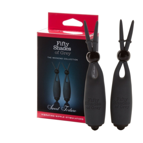 Затискачі на соски Sweet Torture 50 відтінків сірого