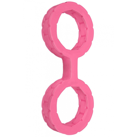Наручники із силікону Doc Johnson The Cuffs Small Pink