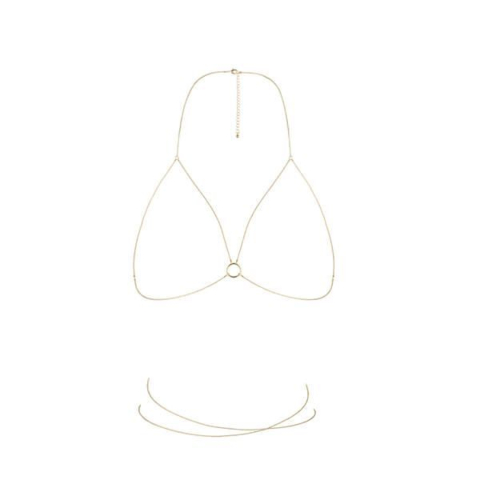 Ланцюжок портупея Bijoux Indiscrets Magnifique Bra Chain - Gold