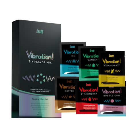 Набір пробників рідкого вібратора Intt Vibration Six Flavor Mix (12 до 5 мл)