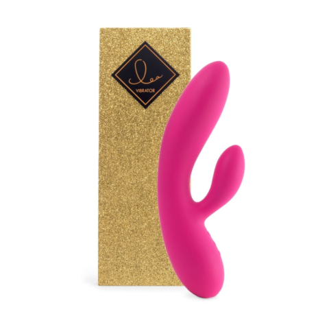 Гнучкий вібратор кролик FeelzToys Lea Rabbit Vibrator Rubine Red
