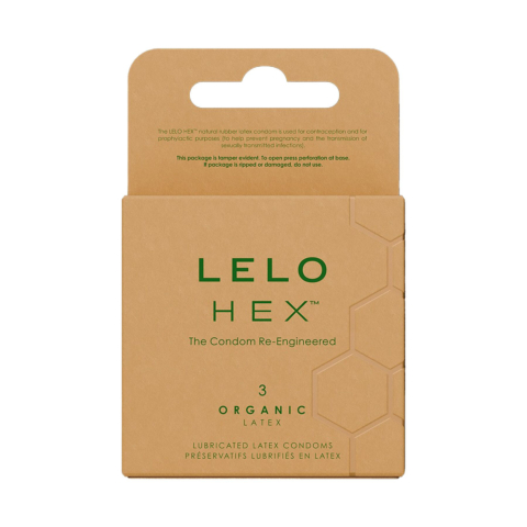 Lelo Hex Condoms Organic 3 Pack