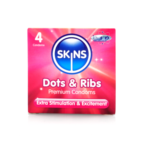 Презервативи SKINS Dots &Ribs 4 шт
