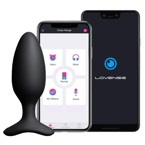 Анальна смарт вібро пробка Lovense Hush 2 розмір M
