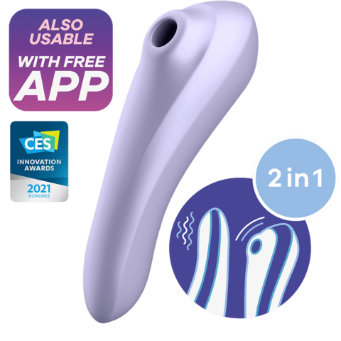 Смарт вібратор та вакуумний стимулятор 2-в-1 Satisfyer Dual Pleasure Mauve