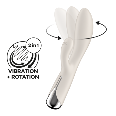 Вібратор-кролик Satisfyer Spinning Rabbit 1 Beige