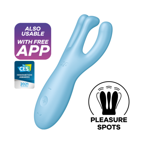 новий товар - Satisfyer - Threesome 4 Connect App blue