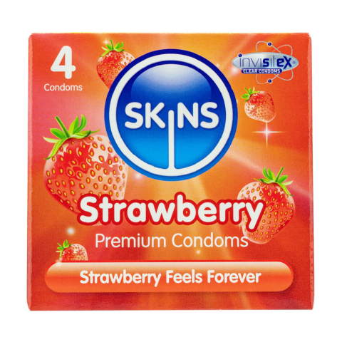 Презервативи SKINS Strawberry 4 шт