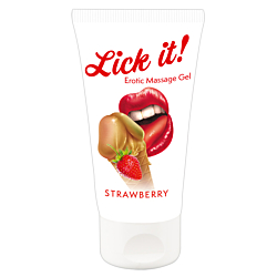 Масажний гель-лубрикант Just Play Lick It! Strawberry 50 мл