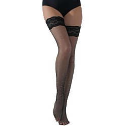 Панчохи зі стразами Paris Hollywood One Size Black