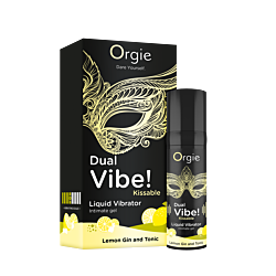 Рідкий вібратор Orgie Dual Vibe! Lemon Gin And Tonic 15 мл