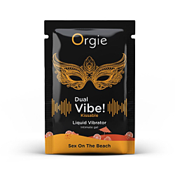 Пробник рідкого вібратора Orgie Dual Vibe! Sex On The Beach 1 мл