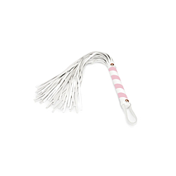 Флоггер Liebe Seele White & Pink Leather Flogger