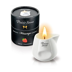 Массажное масло свеча Plaisir Secret клубника
