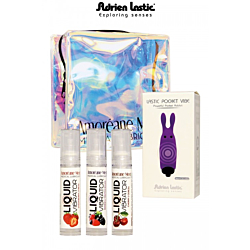 Набір рідких вібраторів Amoreane Love med+міні вібратор Adrien Lastic