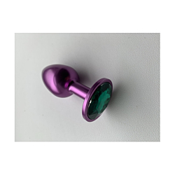 Анальна пробка фіолетова із кристалом