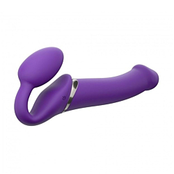 Безремневий страпон із вібрацією Strap-On-Me Vibrating Violet L