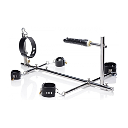 Конструкція для фіксації з фалоімітатором Imprisoned Metal Stockade with Dildo