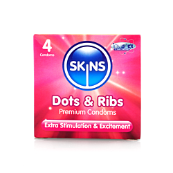 Презервативи SKINS Dots &Ribs 4 шт