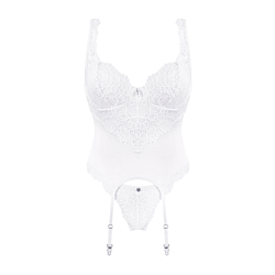 Корсет Obsessive Amor Blanco