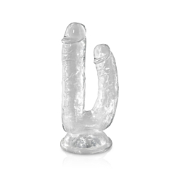 Подвійний фалоімітатор Pure Jelly GODE DOUBLE TRANSPARENT JELLY