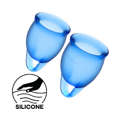 Набір менструальних чаш Satisfyer Feel Confident Blue