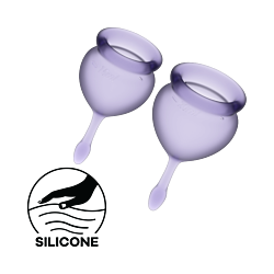 Набір менструальних чаш Satisfyer Feel Good Violet
