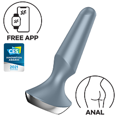 Анальна вібропробка Satisfyer Plug-ilicious 2 Silver