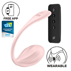 Смарт віброяйце Satisfyer Ribbed Petal Connect App Rose