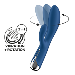 Вібратор-кролик Satisfyer Spinning Rabbit 1 Blue
