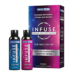 Збуджуючі гелі для пари Swiss Navy Infuse Arousal Gels for Couples 2 х 59 мл
