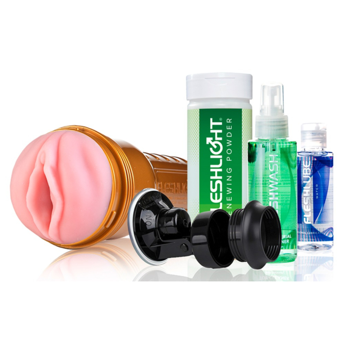 Мастурбатор Fleshlight STU Value Pack: присоска, смазка, чистящее и восстанавливающее