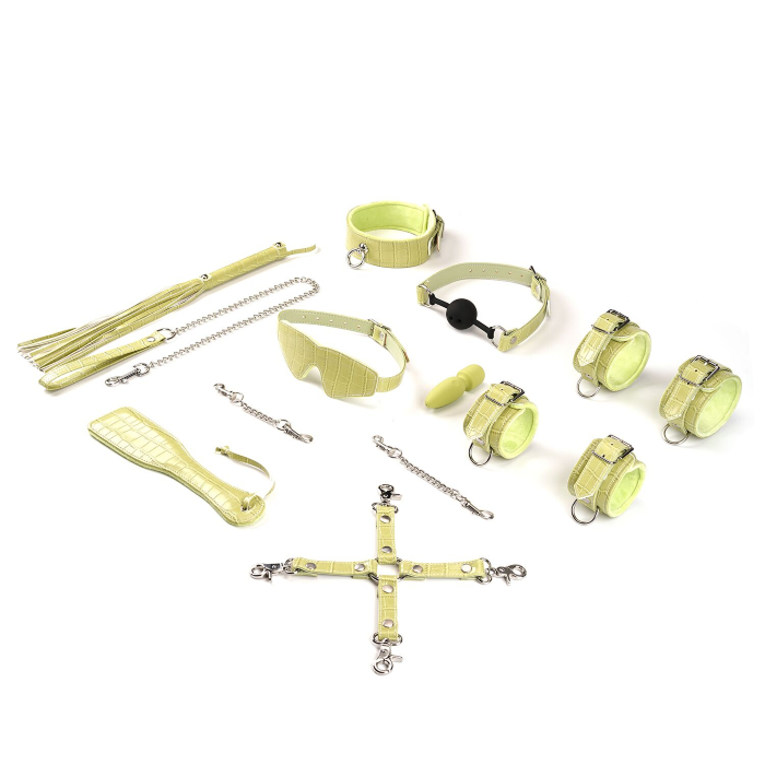БДСМ-набор для начинающих Liebe Seele Macaron 9pcs Bondage Kit-Melon