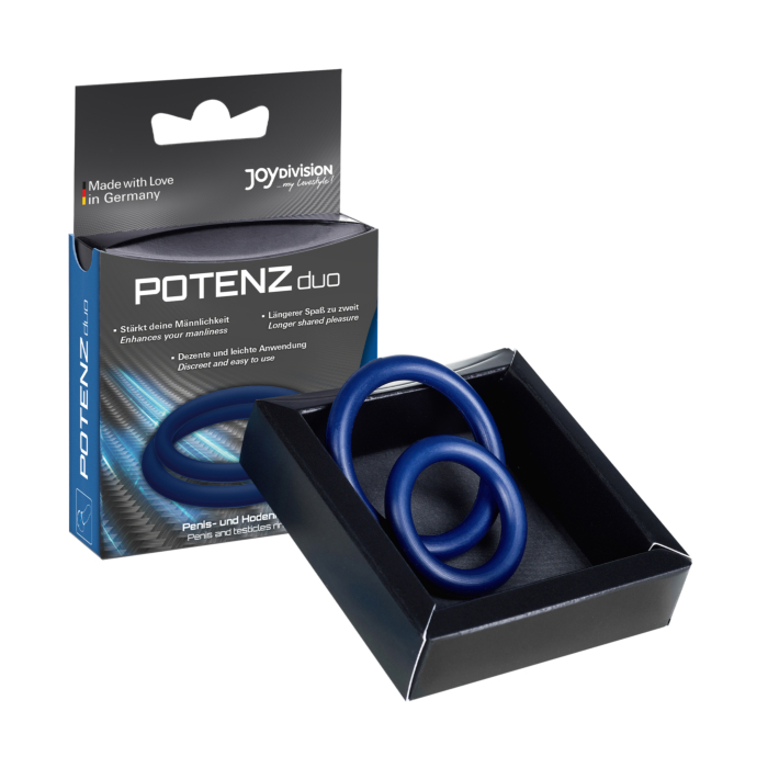 Набор эрекционных колец Joydivision POTENZduo M Blue