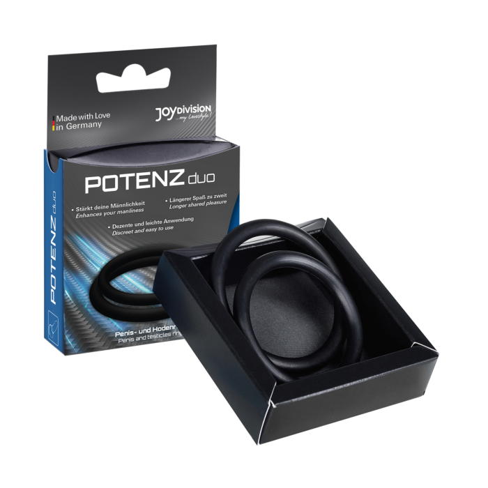 Набор эрекционных колец Joydivision POTENZduo M Black