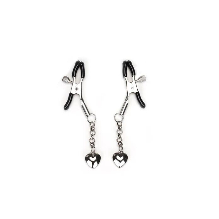 Зажимы для сосков Liebe Seele Solid Heart Silver