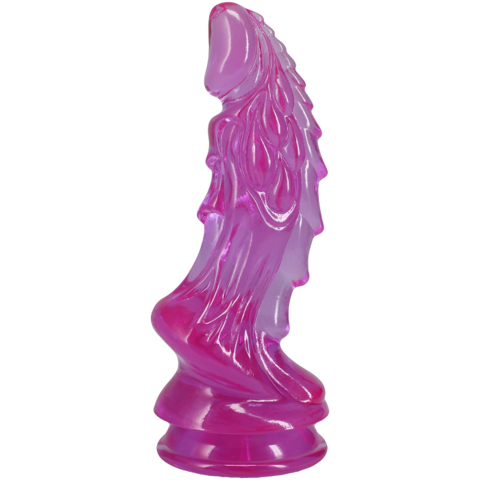 Фентезійний фалоімітатор Doc Johnson Crystal Jellies Invader Dong 8.5 Inch Purple
