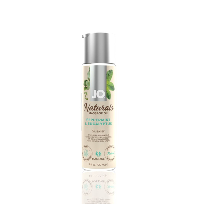 Масажне масло JO Naturals Peppermint & Eucalyptus 120 мл