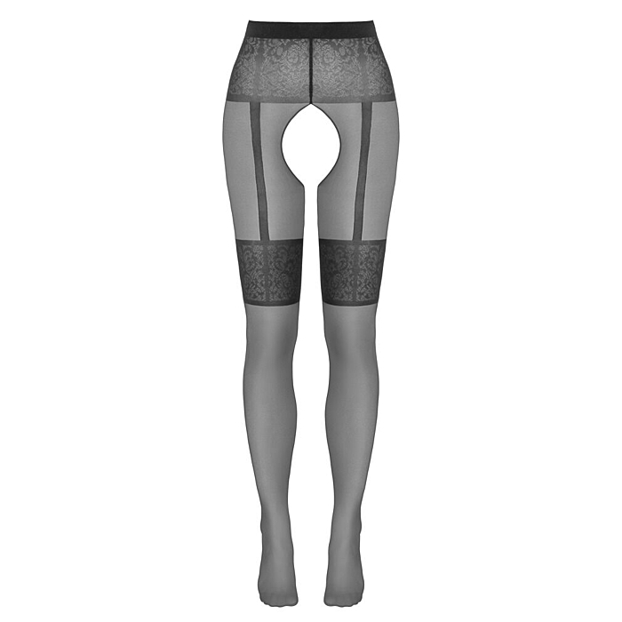 Колготи з доступом Cottelli Legwear Black