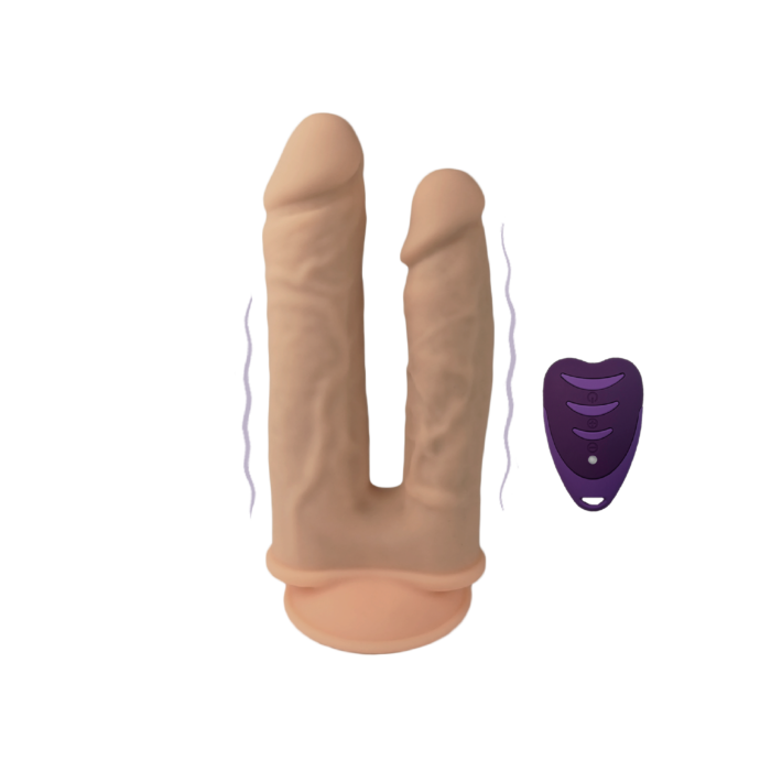 Подвійний вібратор SilexD Model 1 Double Penetrant Gusto Flesh 8" + 7"