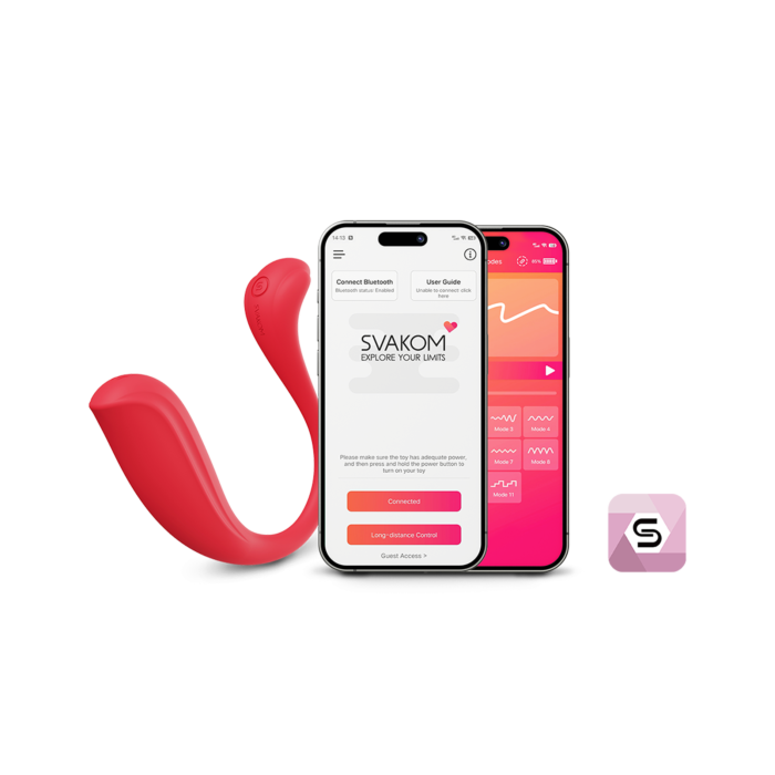 Виброяйцо Svakom Phoenix Neo Red с подключением к Вэб-камере