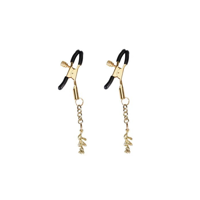 Зажимы для сосков Liebe Seele Rose Pendant Nipple Clamps Gold