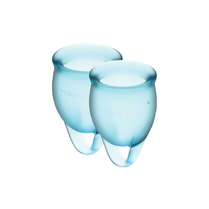 Набір менструальних чаш Satisfyer Feel Confident Light Blue