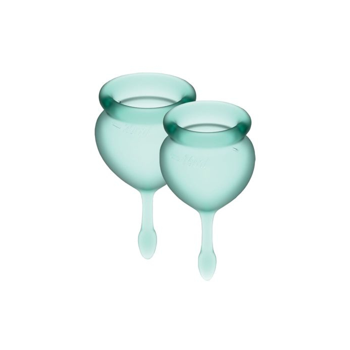 Набір менструальних чаш Satisfyer Feel Good Dark Green